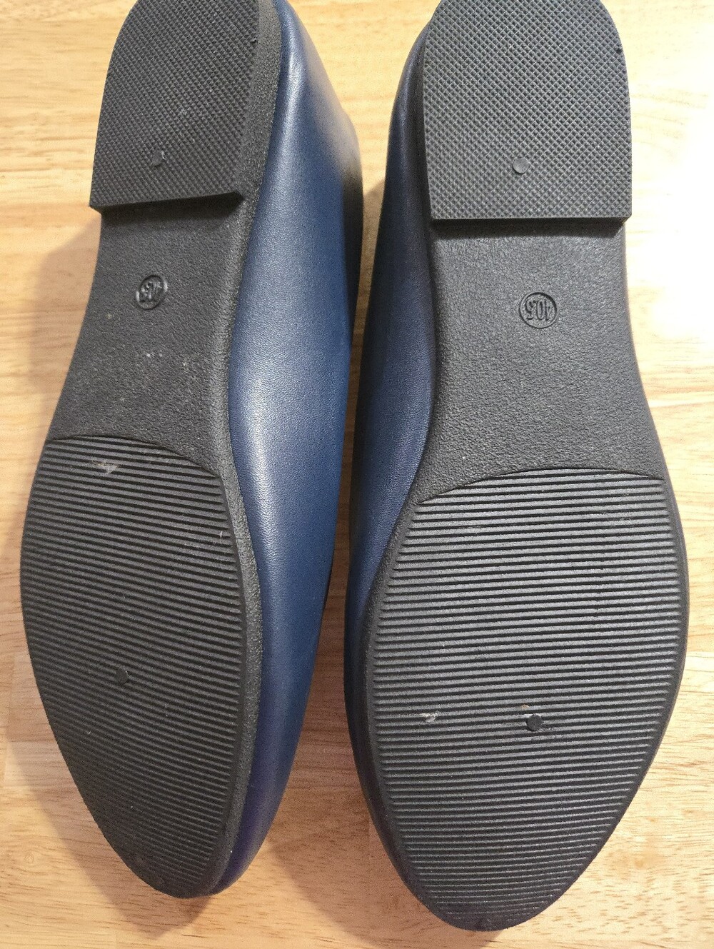 Classic Navy Women's Ballet Flats - Picture 2 of 4